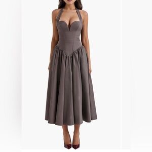 House of cb A-Line Halter dress